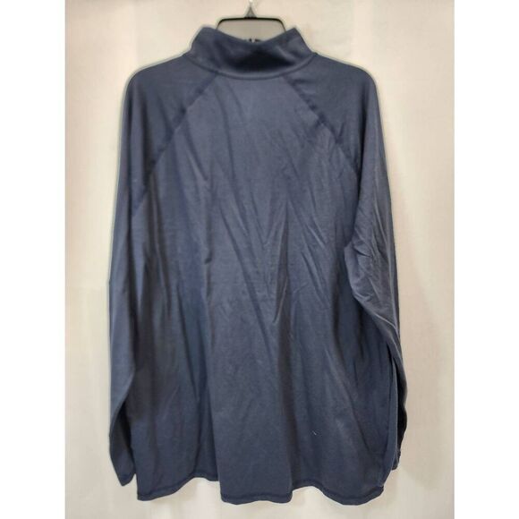 Carhartt Force Men's XL Navy Relaxed Fit Midweight Long-Sleeve Quarter-Zip Mock- - Picture 3 of 8